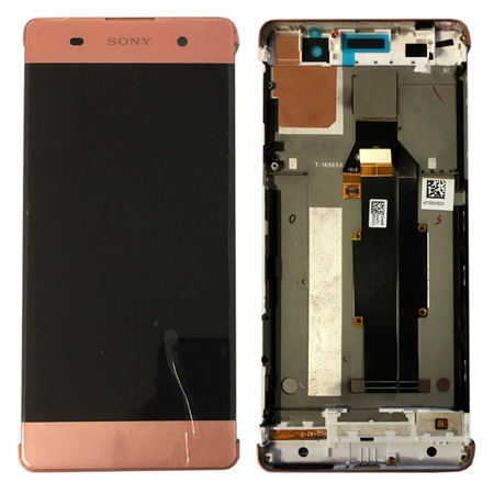 Γνήσιο Original Sony Xperia XA F3111 LCD Display Οθόνη + Touch Screen Μηχανισμός Αφής + Πλαίσιο Πρόσοψη Front Cover Roze Gold (Service Pack) 78PA3100050 78PA3100100​