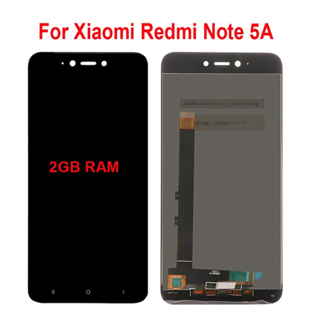 OEM HQ Xiaomi Redmi Note 5A Redmi Note 5A Prime Οθόνη LCD Display Screen + Touch Screen Digitizer Μηχανισμός Οθόνης Αφής Black