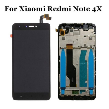 Γνήσιο Original Xiaomi Redmi Note 4X / Redmi Note 4 Global (Snapdragon) LCD Display Assembly Screen Οθόνη + Touch Screen Digitizer Μηχανισμός Αφής + Frame Πλαίσιο Black (Service Pack By Xiaomi)
