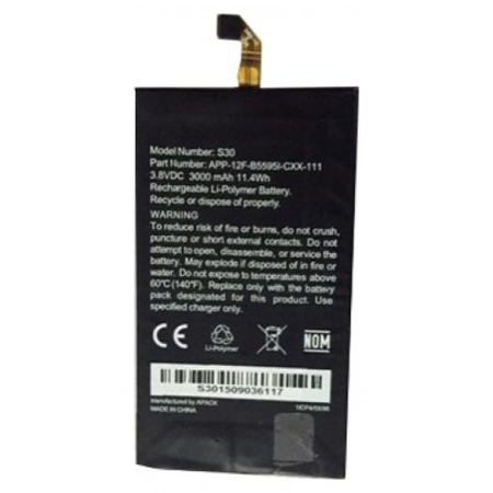Γνήσιο Original CATERPILLAR CAT S30 Μπαταρία Battery 3000mAh APP-12F-B55951-CXX-111 (Grade A)