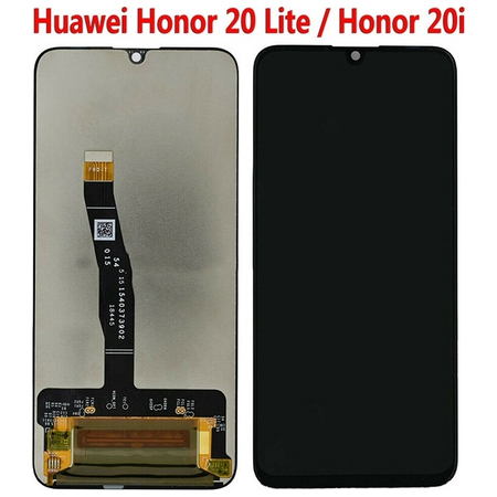 HQ OEM Huawei Honor 20 Lite Dual Sim, (HRY-L21CT) LTPS IPS Lcd Screen Display Οθόνη + Touch Screen Digitizer Μηχανισμός Αφής Black (Grade AAA+++)