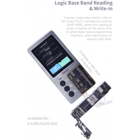 QianLi iCopy Plus V2.1 Generation Programmer, True Tone Light Sensor Battery Repair 8 X XS MAX XR 11 pro max Vibrate Read/Write/Edit Recovery Programmer Tool