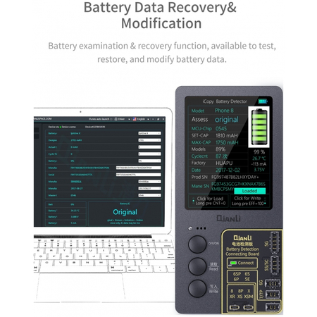 QianLi iCopy Plus V2.1 Generation Programmer, True Tone Light Sensor Battery Repair 8 X XS MAX XR 11 pro max Vibrate Read/Write/Edit Recovery Programmer Tool