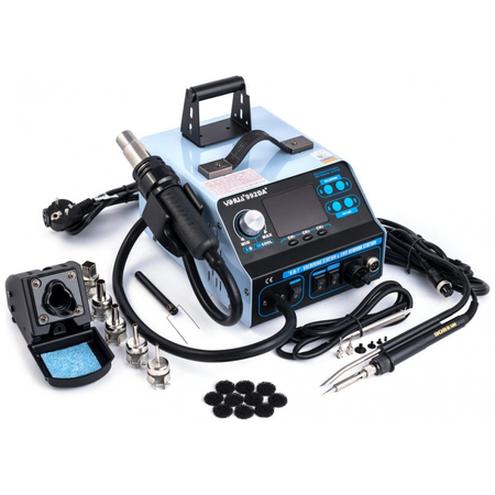 YIHUA 992DA+ 4 in 1 LCD Soldering Station With Smoking Solder Iron Vacuum Pen BGA Rework Station Hot Air Blow Dryer Welding Station Σταθμός συγκόλλησης , συγκολλητικό στυλό κενού BGA Rework Station ζεστού αέρα