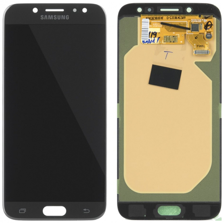 Γνήσια Original Samsung J7 2017 J730 SM-J730F Οθόνη Amoled LCD Display Screen + Touch Screen Digitizer Μηχανισμός Αφής GH97-20736A Black (Service Pack By Samsung)