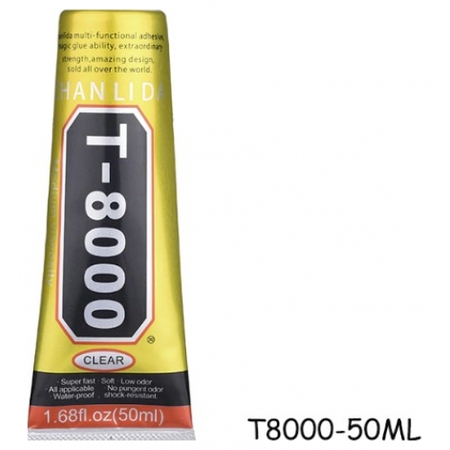 Zhanlida T-8000, T8000 glue 50ml Ειδική Αδιάβροχη Κόλλα για Συγκόλληση Οθόνης σε κινητά τηλέφωνα και Tablet