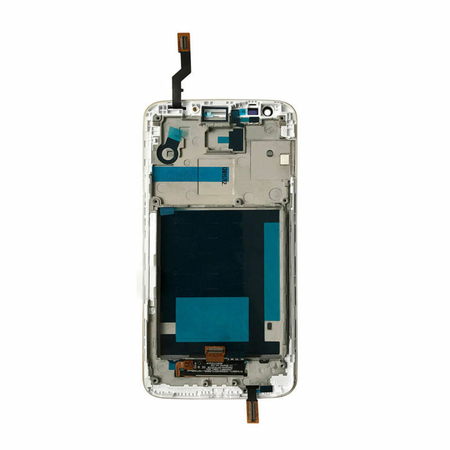 HQ OEM LG G2 D802 Οθόνη LCD Display Screen + Touch Screen Digitizer Μηχανισμός Αφής + Frame Πλαίσιο White (Premium A+)