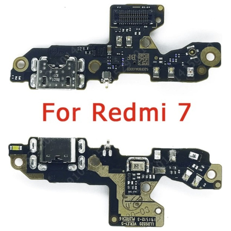 Γνήσιο Original Xiaomi Redmi 7, Redmi7, Καλωδιοταινία Φόρτισης SUB Micro Usb Plug Charging Board (Charging Dock Flex) + Mic Μικρόφωνο (Service Pack By Xiaomi)
