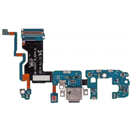 Γνήσιο Original Samsung Galaxy S9 Plus G965 SM-G965 Charging Dock connector flex Καλωδιοταινία Κονέκτορας Φόρτισης + Mic GH97-21682A (Service Pack By Samsung)
