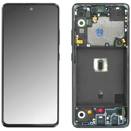 Γνήσια Original Samsung Galaxy A51 5G 2020 (SM-A516F) Super AMOLED Οθόνη LCD Display Screen + Touch Screen DIgitizer Μηχανισμός Αφής Black (Service Pack By Samsung) GH82-23100A