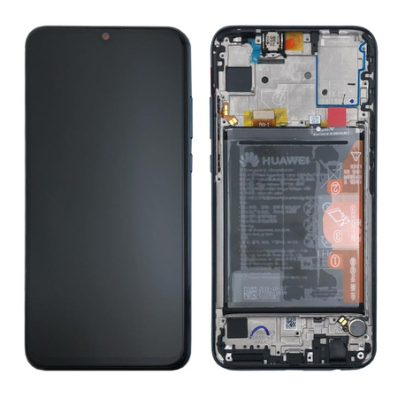 Γνήσιο Original Huawei Honor 10 Lite Dual Sim (HRY-LX1, HRY-LX1MEB, HRY-LX2, HRY-AL00a, HRY-AL00, HRY-TL00) Lcd Screen Display Οθόνη + Touch Screen Digitizer Μηχανισμός Αφής + Πλαίσιο Frame Bezel  02352GWN Black