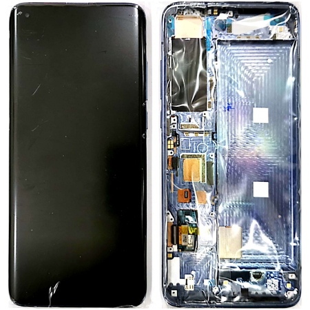 Γνήσια Original Xiaom Mi 10 5G (M2001J2G, M2001J2I, Mi 10) Mi10 PRO 5G (M2001J1G) (Huanxi Super Amoled Version C) Lcd Display Assembly Screen Οθόνη + Touch Screen Digitizer Μηχανισμός Αφής + Frame Πλαίσιο Σασί Black (Service Pack By Xiaomi)