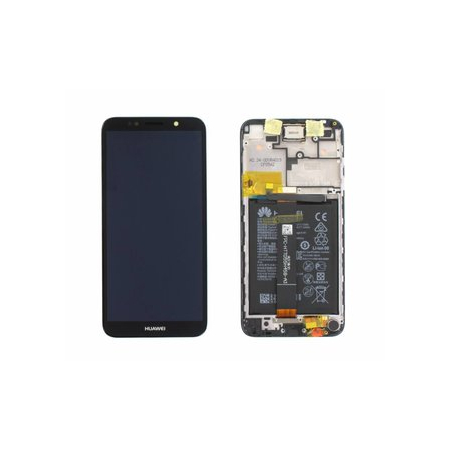 Γνήσια Original Huawei Y5 Prime 2018, Y5 2018 DRA-L02 DRA-L22 Y5 2018 DRA-LX2 Οθόνη LCD Display Screen + Touch Screen DIgitizer Μηχανισμός Αφής + Frame Πλαίσιο + Μπαταρία Battery Black 02352CQV 02351XHU