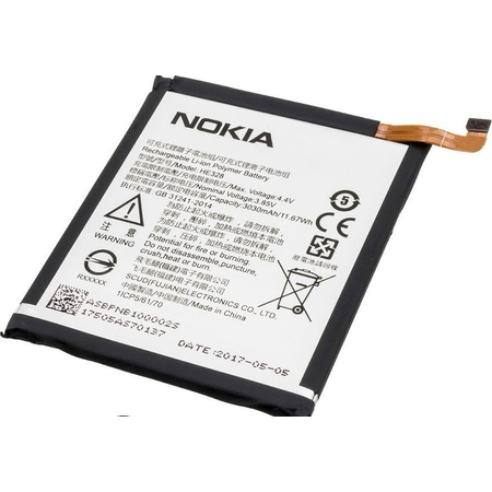 Γνήσια Original Nokia 8 (TA-1012) Dual Sim (TA-1004) Battery Μπαταρία 3030mAh (Bulk) HE328 (Premium A+​)