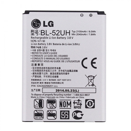 Γνήσιο Original LG L65 D280, L70 D320 Μπαταρία BATTERY BL-52UH Li-ion 2100 mAh BULK (Grade AAA+++)