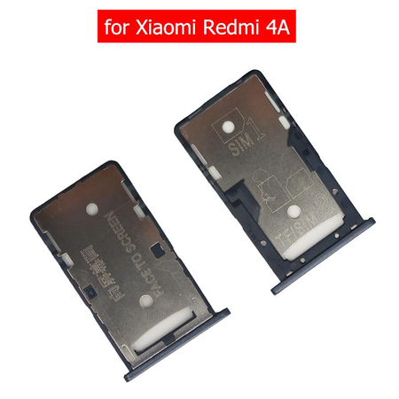 Γνήσιο Original Xiaomi Redmi 4A Sim Card Tray Θήκη κάρτας Black