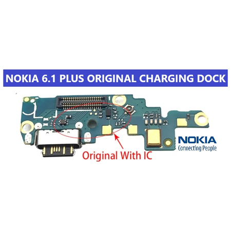 Γνήσια Original Nokia 6.1 Plus (TA-1099, TA-1103) USB Type C Charging Dock Connector Flex-Subboard Κονέκτορας Φόρτισης (Service Pack By Nokia)