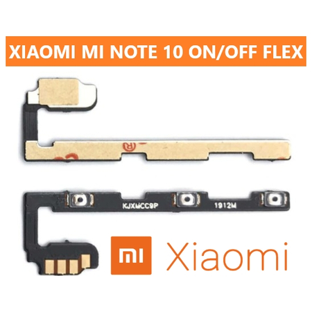 Γνήσια Original Xiaomi Mi Note 10, Mi Note 10 Pro, ΚΑΛΩΔΙΟΤΑΙΝΙΑ ΚΟΥΜΠΙΩΝ ΕΝΤΑΣΗΣ ΕΚΚΙΝΗΣΗΣ, ON/OFF POWER VOLUME FLEX BUTTON (SERVICE PACK BY XIAOMI)