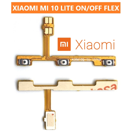 Γνήσιο Original Xiaomi Mi 10 Lite, Mi10 Lite, ΚΑΛΩΔΙΟΤΑΙΝΙΑ ΚΟΥΜΠΙΩΝ ΕΝΤΑΣΗΣ ΕΚΚΙΝΗΣΗΣ, ON/OFF POWER VOLUME FLEX BUTTON (SERVICE PACK BY XIAOMI)