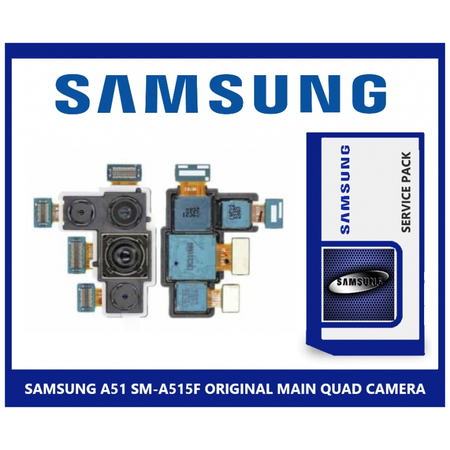 Γνήσια Original Samsung Galaxy A51 2020 (SM-A515F) Rear Back Main Quad Camera Assembly, Πίσω Τετραπλή Κεντρική Κάμερα 48MP (Service Pack By Samsung) GH96-13020A