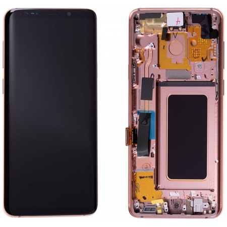Γνήσια Original Samsung Galaxy S9 Plus SM-G965F G965 Οθόνη LCD Display Screen + Touch Screen DIgitizer Μηχανισμός Αφής + Frame Πλαίσιο Gold GH97-21691E