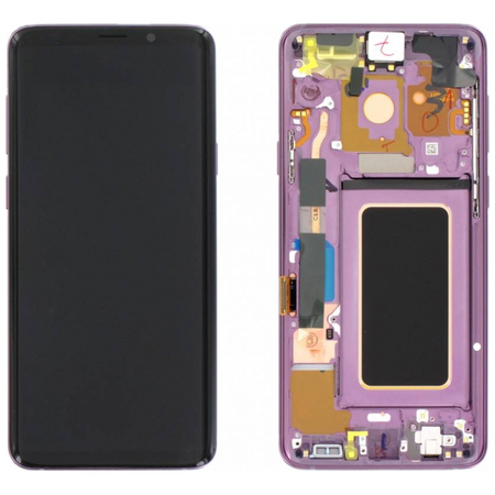 Γνήσια Original Samsung Galaxy S9 Plus SM-G965F G965 Οθόνη LCD Display Screen + Touch Screen DIgitizer Μηχανισμός Αφής + Frame Πλαίσιο Violet GH97-21691B
