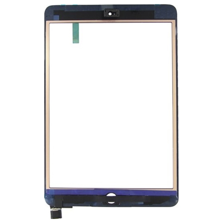 HQ OEM for iPad mini 1 / 2, Mini1, Mini2 Touch Screen DIgitizer Μηχανισμός Αφής Τζάμι Original Quality AAA Including IC + Home Button Flex (Without Plastic Button) Black (Premium A+)