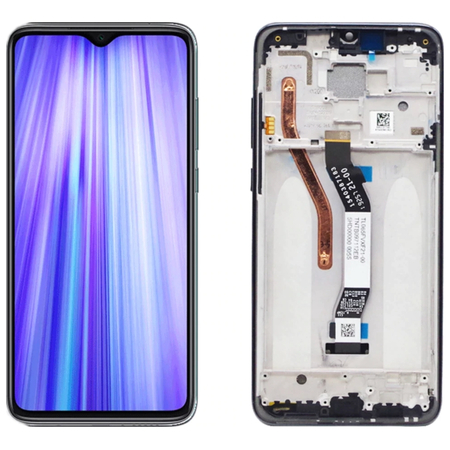HQ OEM Συμβατή Xiaomi Redmi Note 8 Pro, Note8 Pro Lcd Screen Display Οθόνη + Touch Screen Digitizer Μηχανισμός Αφής + Πλαίσιο Frame Black Μαύρο (Grade AAA+++)