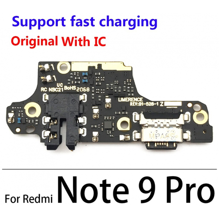 Γνήσιο Original Xiaomi Redmi Note 9S, Note9S , Redmi Note 9 Pro, Redmi Note9 Pro, Καλωδιοταινία Φόρτισης SUB Type C Plug Charging Board (Charging Dock Flex) + Mic Μικρόφωνο 560001J6A100​ (Service Pack By Xiaomi)