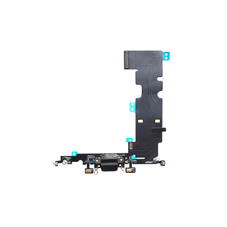 HQ OEM Συμβατό Με Apple Iphone 8 Plus, Iphone8 Plus Charging Dock Connector Flex Sub Board, Καλωδιοταινία Υπό Πλακέτα Φόρτισης + Microphone Μικρόφωνο​ Black (Premium A+)