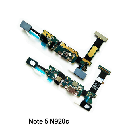 OEM HQ Samsung Galaxy Note 5 N920 Καλωδιοταινία Φόρτισης (Charging Dock Flex) με Μικρόφωνο και Πλήκρα