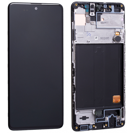 Γνήσια Original Samsung Galaxy A51 2020 (SM-A515F) Amoled Lcd Display Screen Οθόνη + Touch Screen Digitizer Μηχανισμός Αφής GH82-21669A (Service Pack By Samsung)