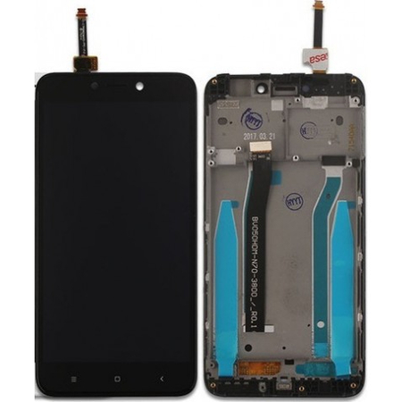 Γνήσια Original Xiaomi Redmi 4x LCD Display Οθόνη + Touch Screen Digitizer Μηχανισμός Αφής + Frame Πλαίσιο Black (Service Pack By Xiaomi)