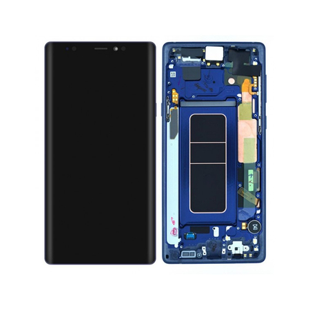 Γνήσια Original Samsung Galaxy Note 9 SM-N960F N960 Οθόνη LCD Display Screen + Touch Screen DIgitizer Μηχανισμός Αφής + Frame Πλαίσιο Ocean Blue GH97-22269B