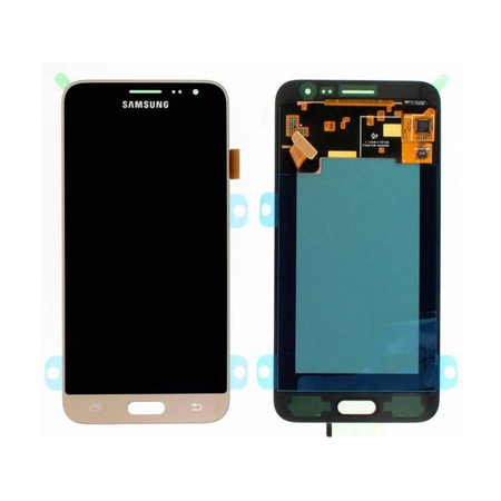 Γνήσια Original Samsung J320 Galaxy J3 2016 LCD display Οθόνη + Touch Screen Μηχανισμός Αφής GH97-18414B Gold