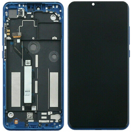 Γνήσιο Original Xiaomi Mi 8 Lite, Mi8 Lite LCD Display Οθόνη + Touch Screen Digitizer Μηχανισμός Αφής + Frame Πλαίσιο Blue Μπλε 561010010033 (Service Pack By Xiaomi)