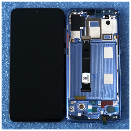 Γνήσιο Original Xiaomi Mi 9 Mi9 Amoled LCD Display Screen Οθόνη + Touch Screen Digitizer Μηχανισμός Αφής + Frame Πλαίσιο Blue 561010016033 (Service Pack By Xiaomi)