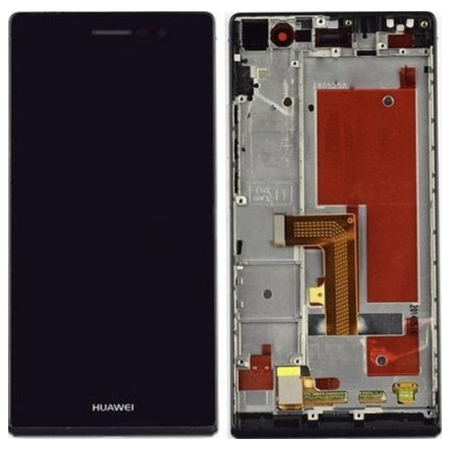 HQ OEM Huawei P7 Lcd Screen Display Οθόνη + Touch Screen Digitizer Μηχανισμός Αφής + Frame Πλαίσιο Black  Μαύρο (Grade AAA+++)