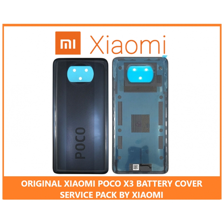 Γνήσιο Original Xiaomi Pocophone Poco X3 (MZB07Z0IN, MZB07Z1IN, MZB07Z2IN, MZB07Z3IN, MZB07Z4IN, MZB9965IN, M2007J20CI) Rear Back Battery Cover Πίσω Κάλυμμα Καπάκι Μπαταρίας Grey 55050000JZ6D (Service Pack By Xiaomi)