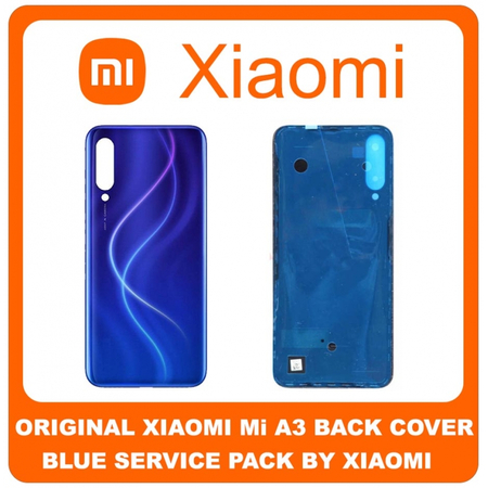 Γνήσιο Original Xiaomi MiA3 Mi A3 (M1906F9SH, M1906F9SI) Rear Back Battery Cover Πίσω Καπάκι Κάλυμμα Μπαταρίας Blue Μπλε (Service Pack By Xiaomi)