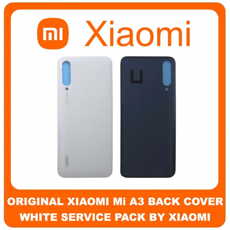 Γνήσιο Original Xiaomi MiA3 Mi A3 Rear Back Battery Cover Πίσω Καπάκι Κάλυμμα Μπαταρίας White (Service Pack By Xiaomi)