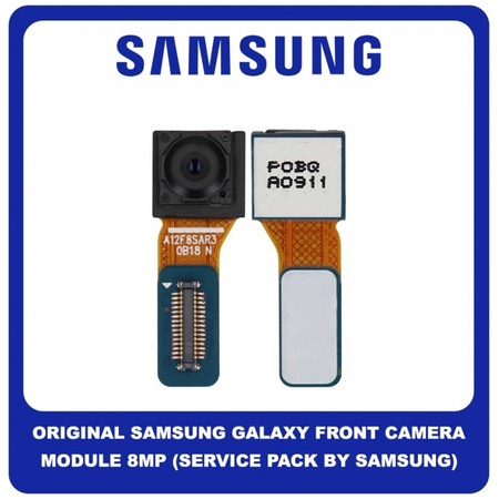 Γνήσιο Original Samsung Galaxy A12 A125 SM-A125F M12 M127 SM-M127F Front Camera Module 8MP Μπροστά Κάμερα GH96-14023A (Service Pack By Samsung)