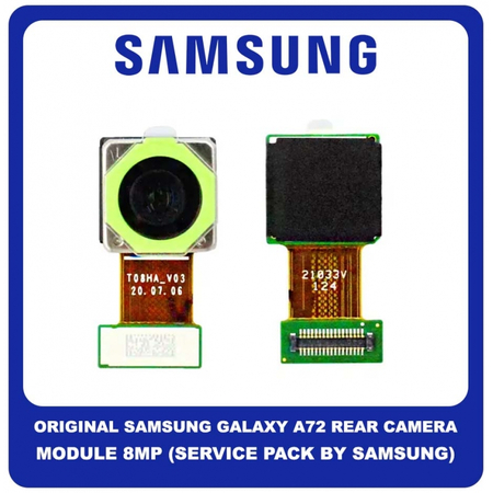 Γνήσιο Original Samsung Galaxy A72 A725 A726 SM-A725F SM-A726B Rear Camera Module 8MP Πίσω Κάμερα GH96-14168A (Service Pack By Samsung)