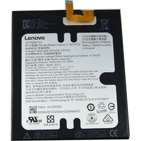 Γνήσια Original Lenovo Phab Pb1-750m Pb1-750n Pb1-750 Μπαταρία Battery 4250mAh L15D1P32 (Bulk) (Grade AAA+++)