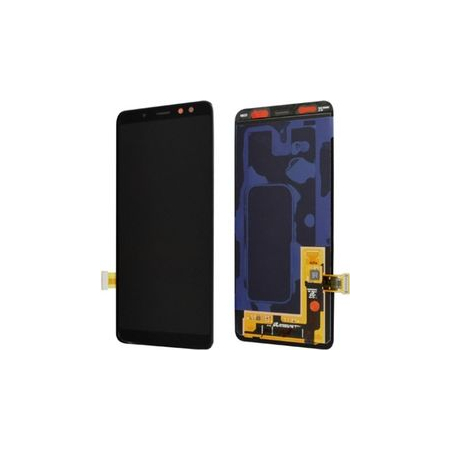 Γνήσια Original Samsung Galaxy A8 2018 SM-A530F A530 Lcd Display Screen Οθόνη + Touch Screen Digitizer Μηχανισμός Αφής Black GH97-21406A