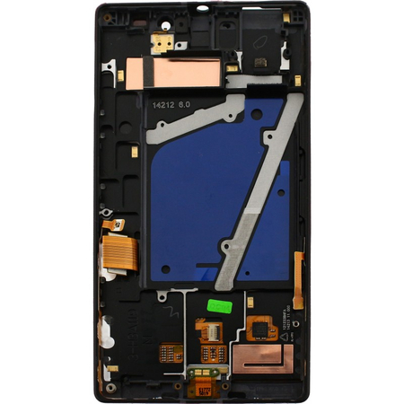 Γνήσιο Original Nokia Lumia 930 Lcd Display Screen Οθόνη + Touch Screen Digitizer Μηχανισμός Αφής + Middle Frame Μεσαίο Πλαίσιο Black 00812K9