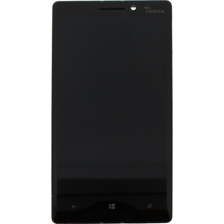 Γνήσιο Original Nokia Lumia 930 Lcd Display Screen Οθόνη + Touch Screen Digitizer Μηχανισμός Αφής + Middle Frame Μεσαίο Πλαίσιο Black 00812K9