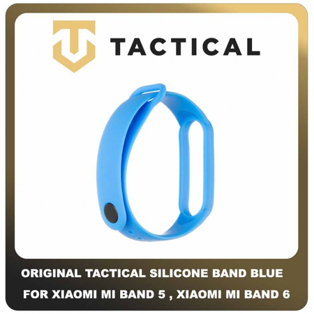 Original Γνήσιο Tactical 667 Silicone Band for Xiaomi Mi Band 5 , Xiaomi Mi Band 6 Smartwatch Bracelet Strap Λουράκι Ζώνη Σιλικόνης Για Ρολόι Blue Μπλε