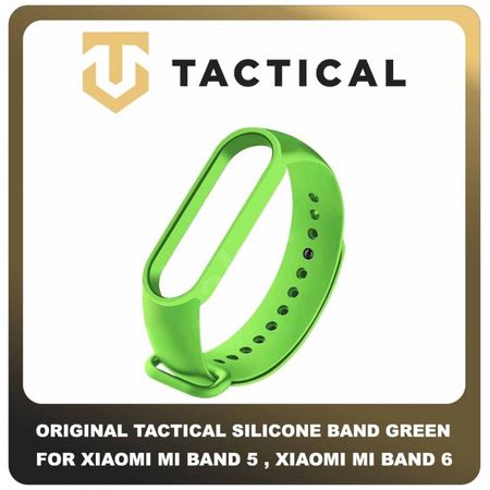 Original Γνήσιο Tactical 657 Silicone Band for Xiaomi Mi Band 5 , Xiaomi Mi Band 6 Smartwatch Bracelet Strap Λουράκι Ζώνη Σιλικόνης Για Ρολόι Green Πράσινο