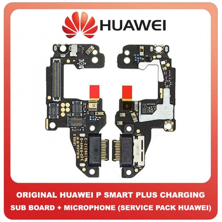 Γνήσιο Original Huawei P30 , P 30 ELE-L29 ELE-L09 ELE-L04 Daughterboard USB Charging SUB Board PCB Flex Charge Connector Καλωδιοταινία Φόρτισης + Microphone Μικρόφωνο 02352NLH (Service Pack By Huawei)